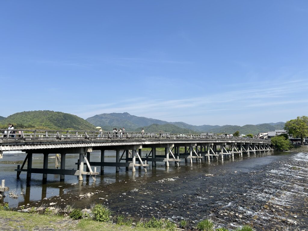 嵐山の定番スポット、渡月橋。